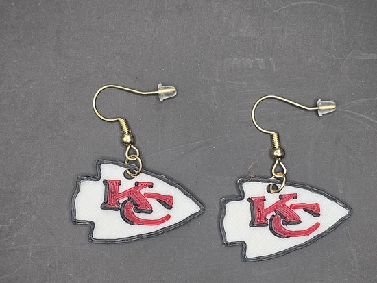 KC Chiefs earrings
