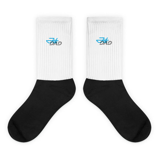Fit Dad White/Black Socks