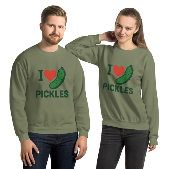 I Love Pickles Unisex Sweatshirt